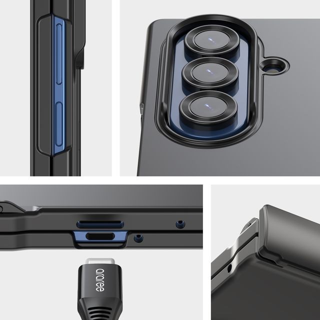 Case Samsung Galaxy Z Fold 7 Fold7 ARAREE Nukin 360 with Hinge Protection Slim Hard PC Full Coverage - Gambar 4