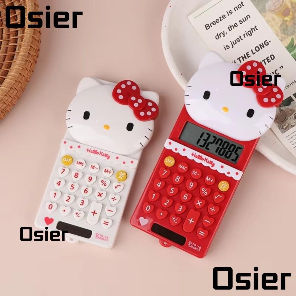 OSIER Hello Kitty Calculator, Sanrio Push Cover Portable Calculator ...
