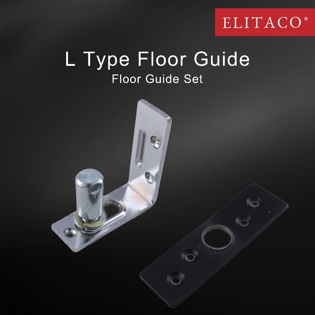 【ELITACO】L Type Floor Guide Set | Sliding Barn Door, Bi-Fold Door ...
