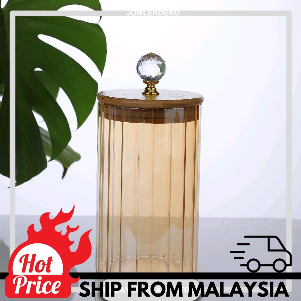 CHERRY - Bekas kuih raya vertical pattern high borosilicate glass ...