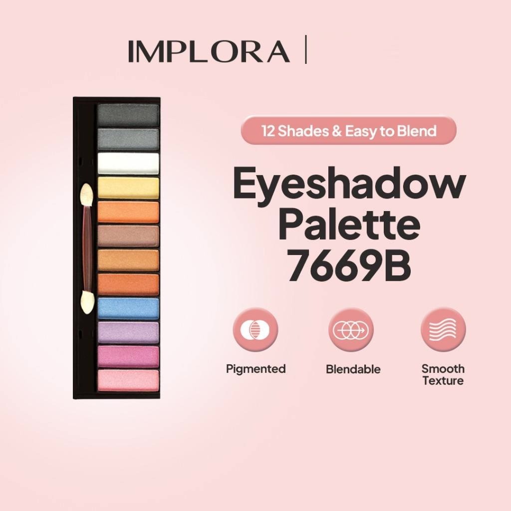 Implora Eye Shadow & Blush On / Merah Jingga Official - Gambar 2