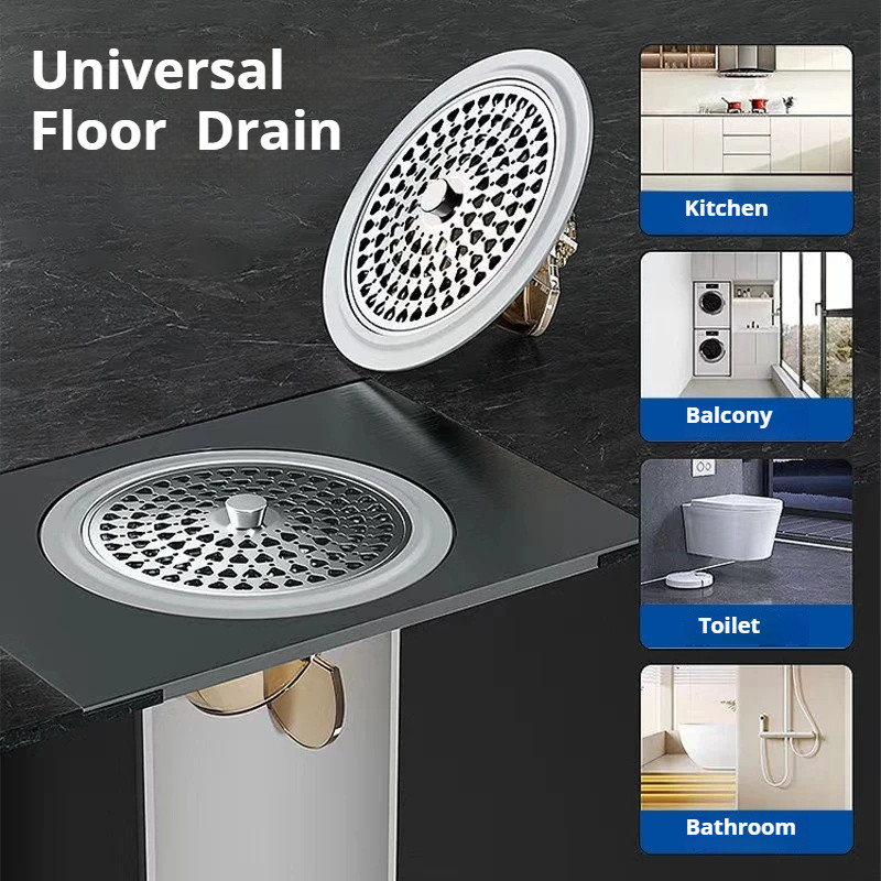 Stainless Steel Floor Drain Cover, Anti-odor Insect Proof Floor Drain ...