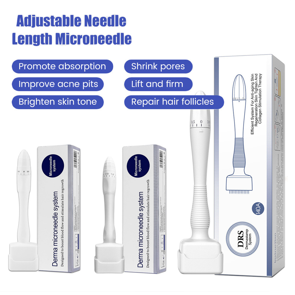 Adjustable Length Derma Stamp Stainless Steel 140/100A Microneedle Skin ...