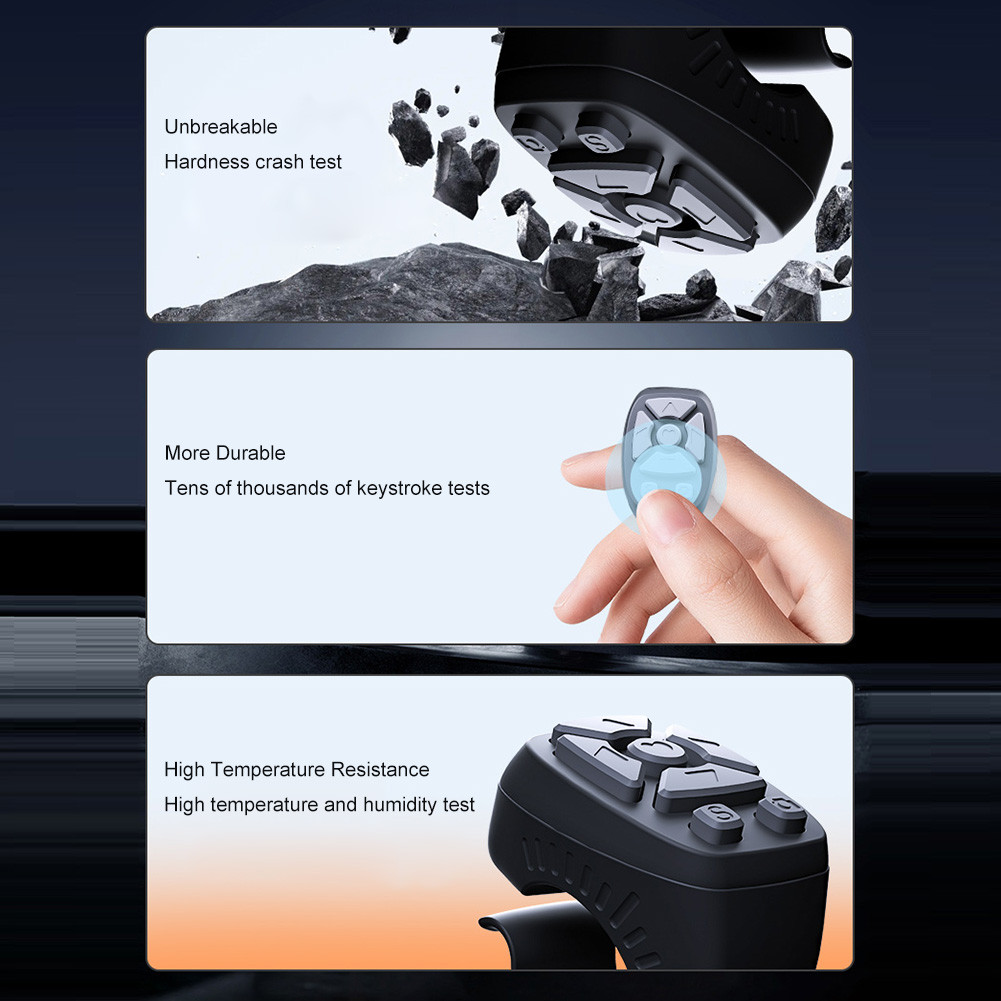 For TikTok Scrolling Ring Fingertip Wireless Remote Control Bluetooth ...