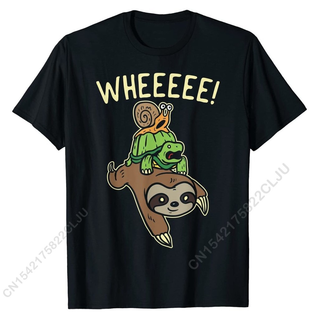Funny Runnin Shirt Marathon Runners Gift Sloth Turtle Snail T-Shirt New ...