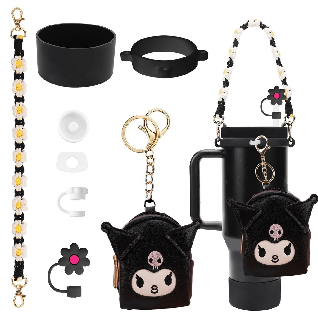 stanley tumbler Cup Accessories Set 20/30/40ozKuromi Melody Rope