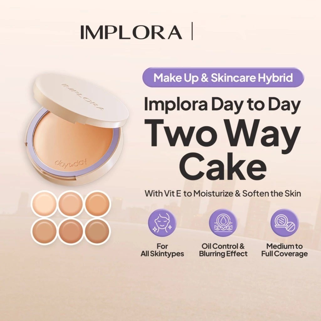 Implora Day to Day Series Two Way cake / Merah Jingga Official - Gambar 3