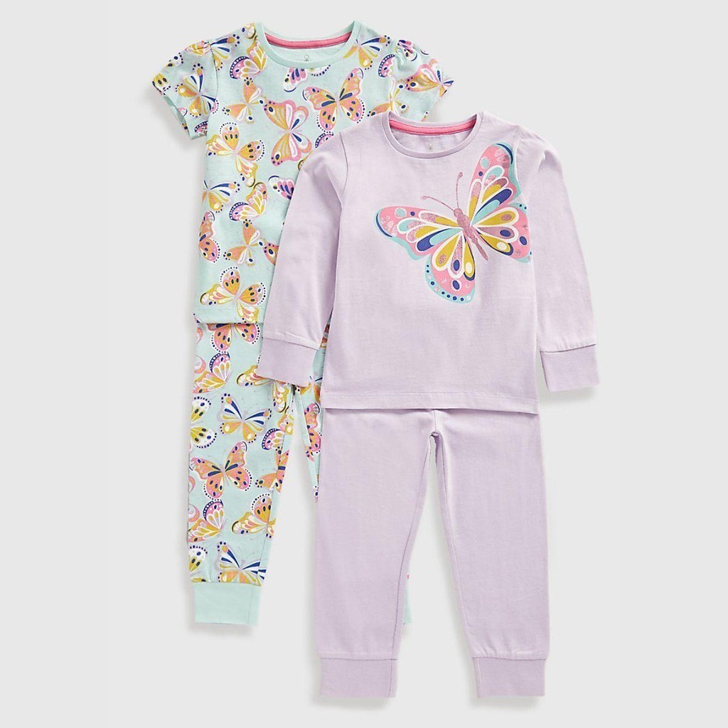 Girls butterfly pyjamas hotsell