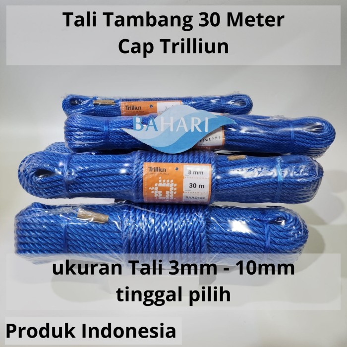 Hank Trilliun Slap Rope 30 Meters Long (PE 3mm, 4mm, 5mm, 6mm, 7mm, 8mm ...