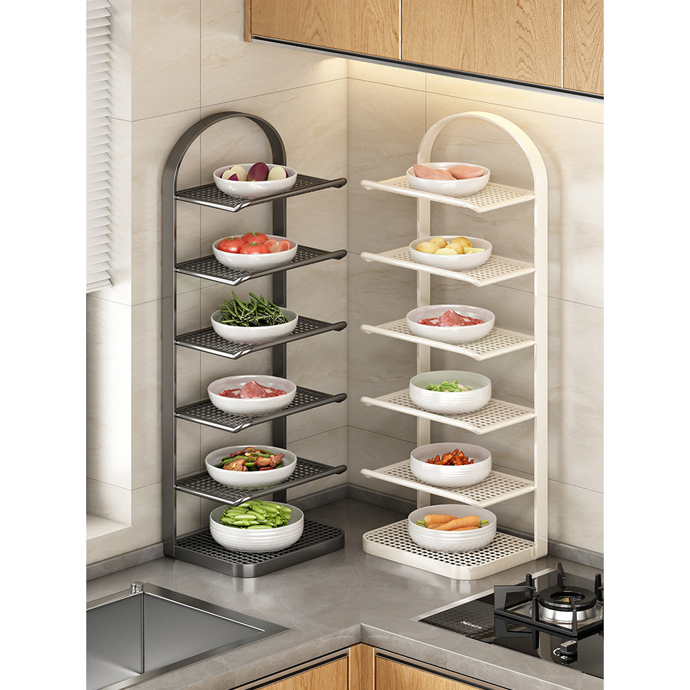 [48H Shipping] Food Preparation Rack Kitchen Countertop Multi-layer ...