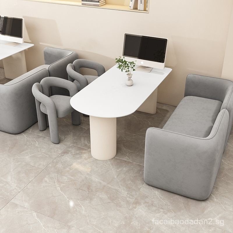 Cream Style Studio Reception Sofa Wedding Shop Order Selection Table ...