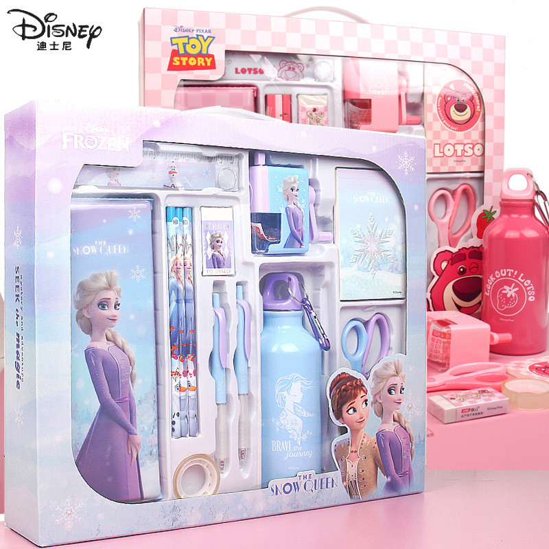 Disney Ice Snow Elsa Princess Stationery Gift Box Student Boys Girls ...