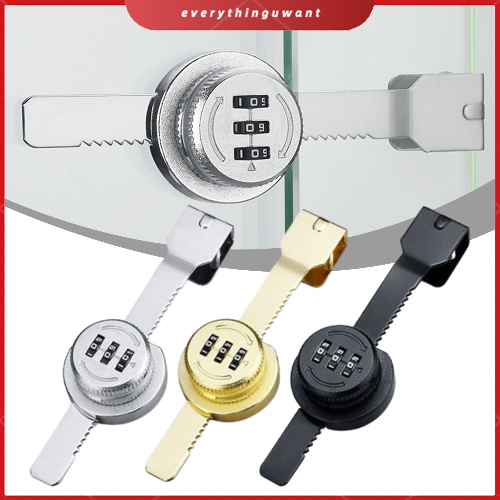 Glass Sliding Door Password Lock Storage Display Cabinet Double Open ...