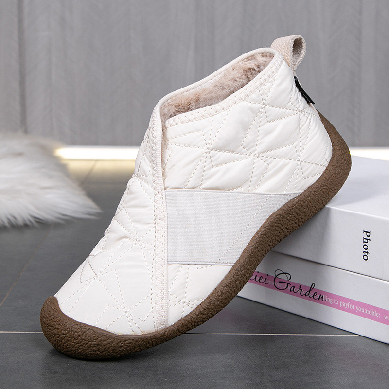 Waterproof Anti Slip Women s Fleece lined low top snow boots Ladies Winter Boots Cotton Boots