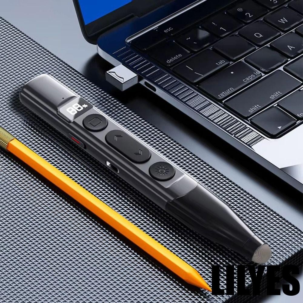 LILYES Powerpoint Control Pen, Rechargeable Professional Wireless PPT ...
