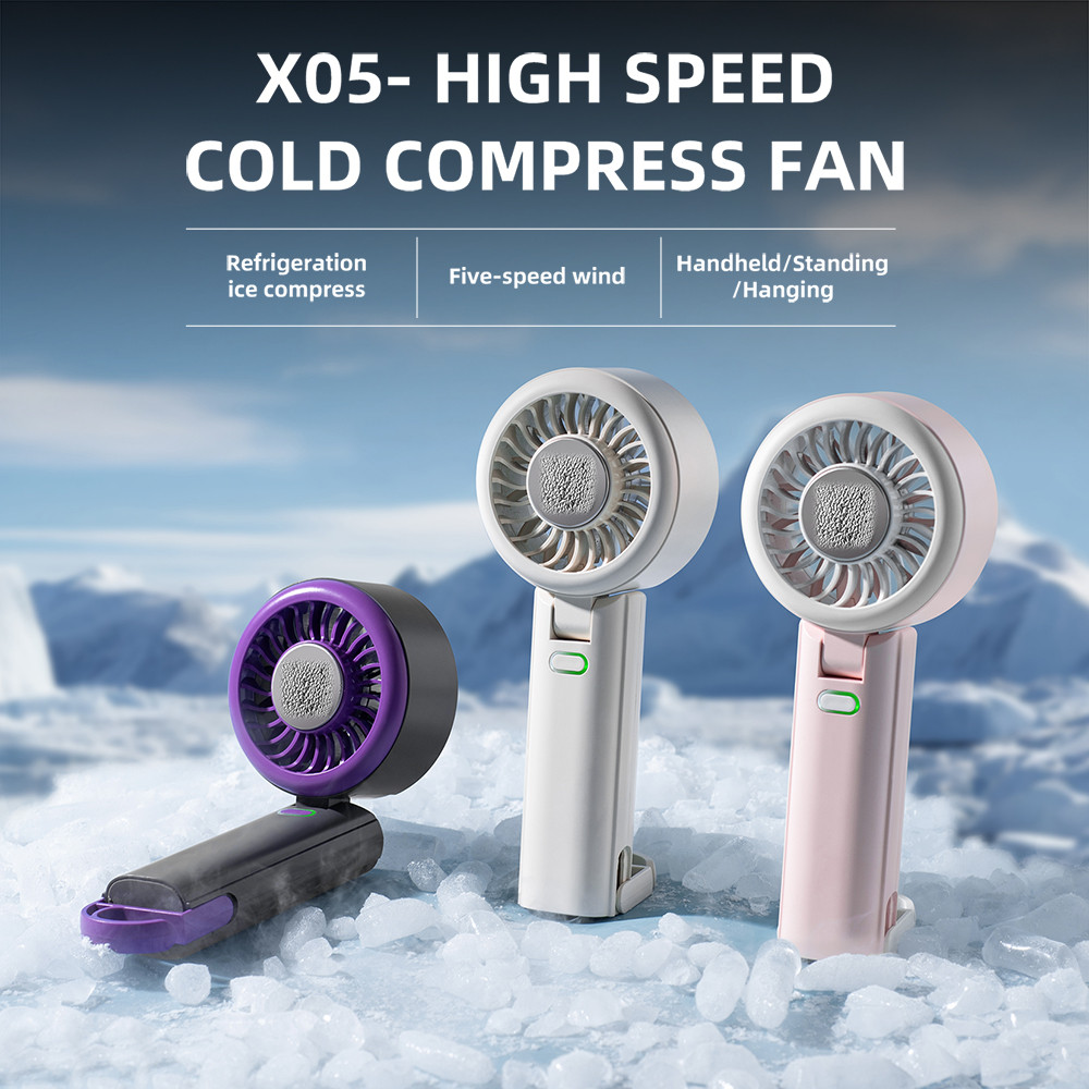 New portable rechargeable fan Portable Handheld Turbo Fan 100 Speed ...