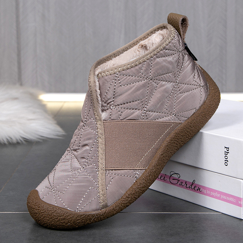 Waterproof Anti Slip Women s Fleece lined low top snow boots Ladies Winter Boots Cotton Boots