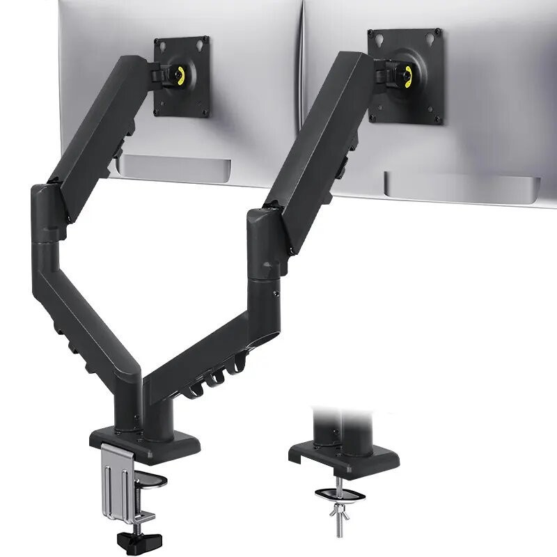 Computer Monitor Stand Dual Screen Stand Mechanical Arm Suspension Lift ...