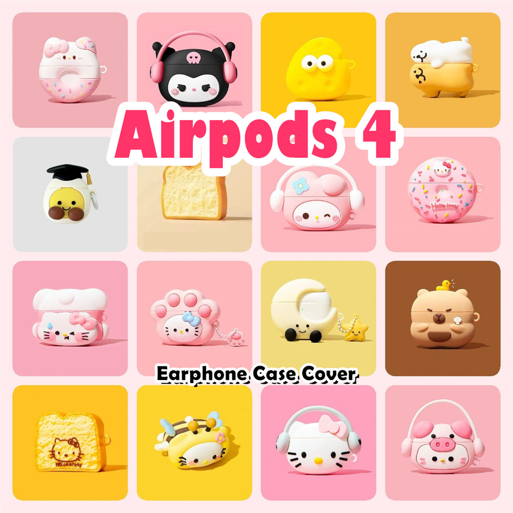 READY STOCK!For Airpods 4 Case Casing Soft Silicone Fashion Cartoon ...