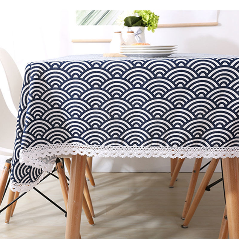 INS Style Tablecloth Cotton Linen Japanese Pastoral Table Cloth Home ...