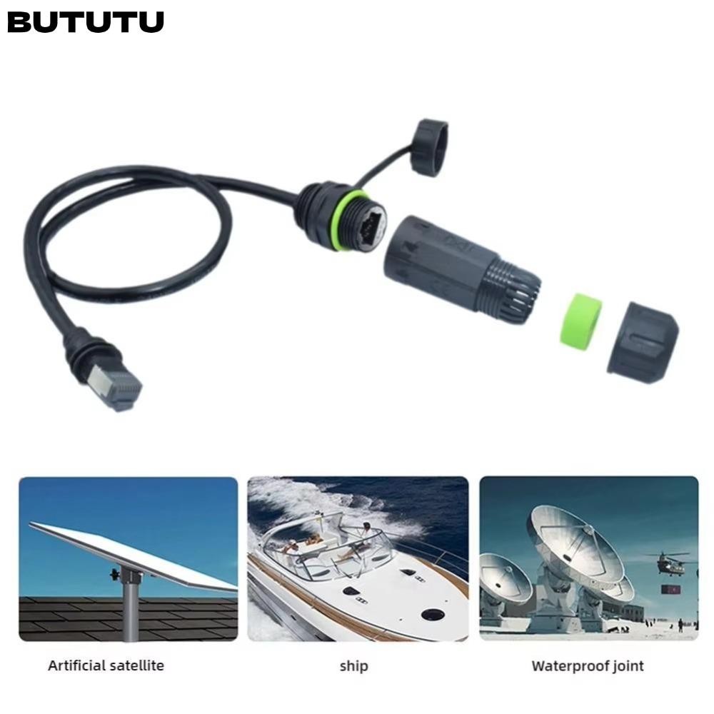 BUTUTU RJ45 Docking Connector, Waterproof Extension Cable, RJ45 Panel ...