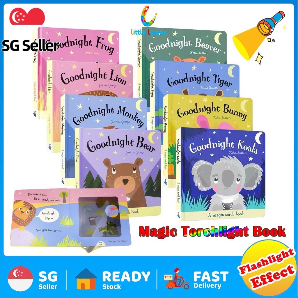Magic Torchlight Story Books, Goodnight Series, Fun & Interactive board ...