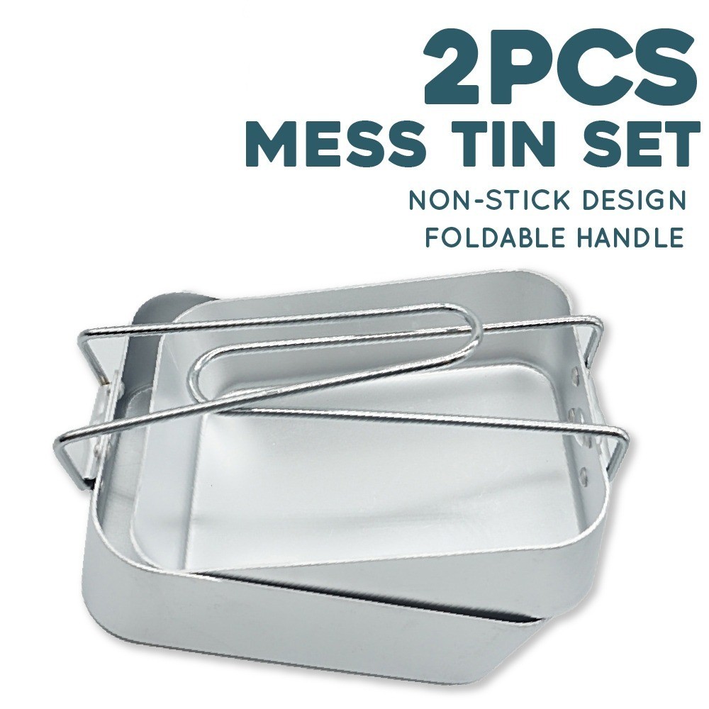 Set De Cuisine Camping 3 Pièces JZK - Marmite, Poêle Et Théière En Aluminium Léger