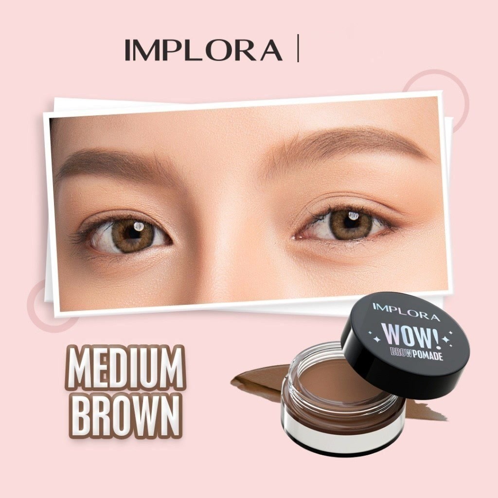 Implora Wow Brow Pomade / Merah Jingga Official - Gambar 4