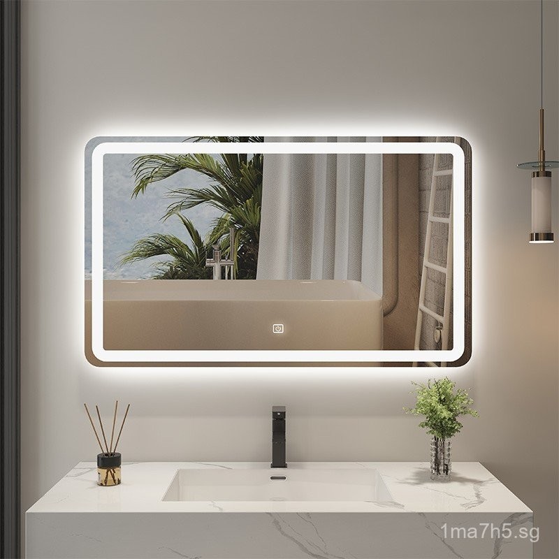 7W Backlit Smart Mirror Touch Screen Bathroom led Anti-Fog Human Body ...