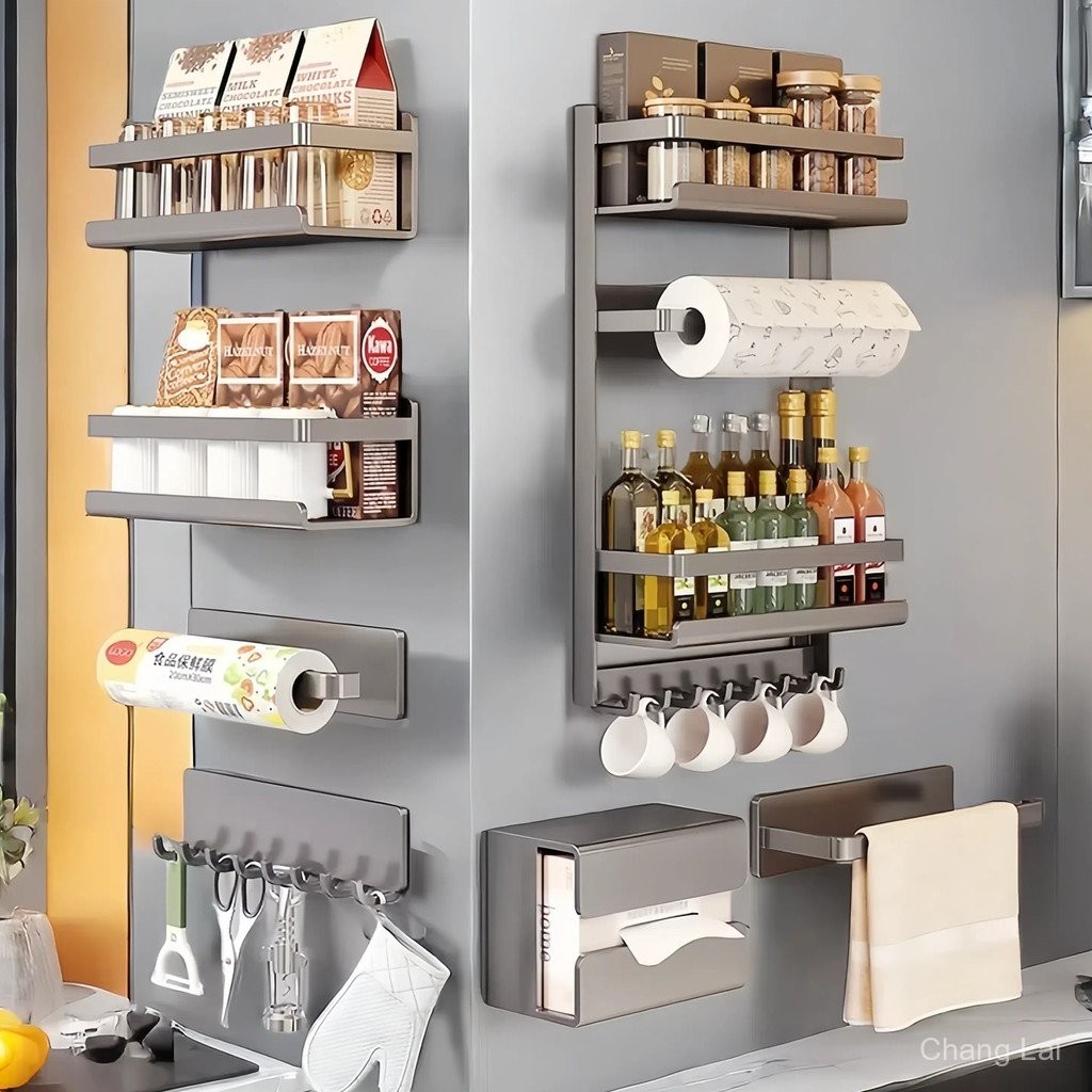 Hanging Storage Rack Magnetic Suction Refrigerator Hanging Storage Rack ...