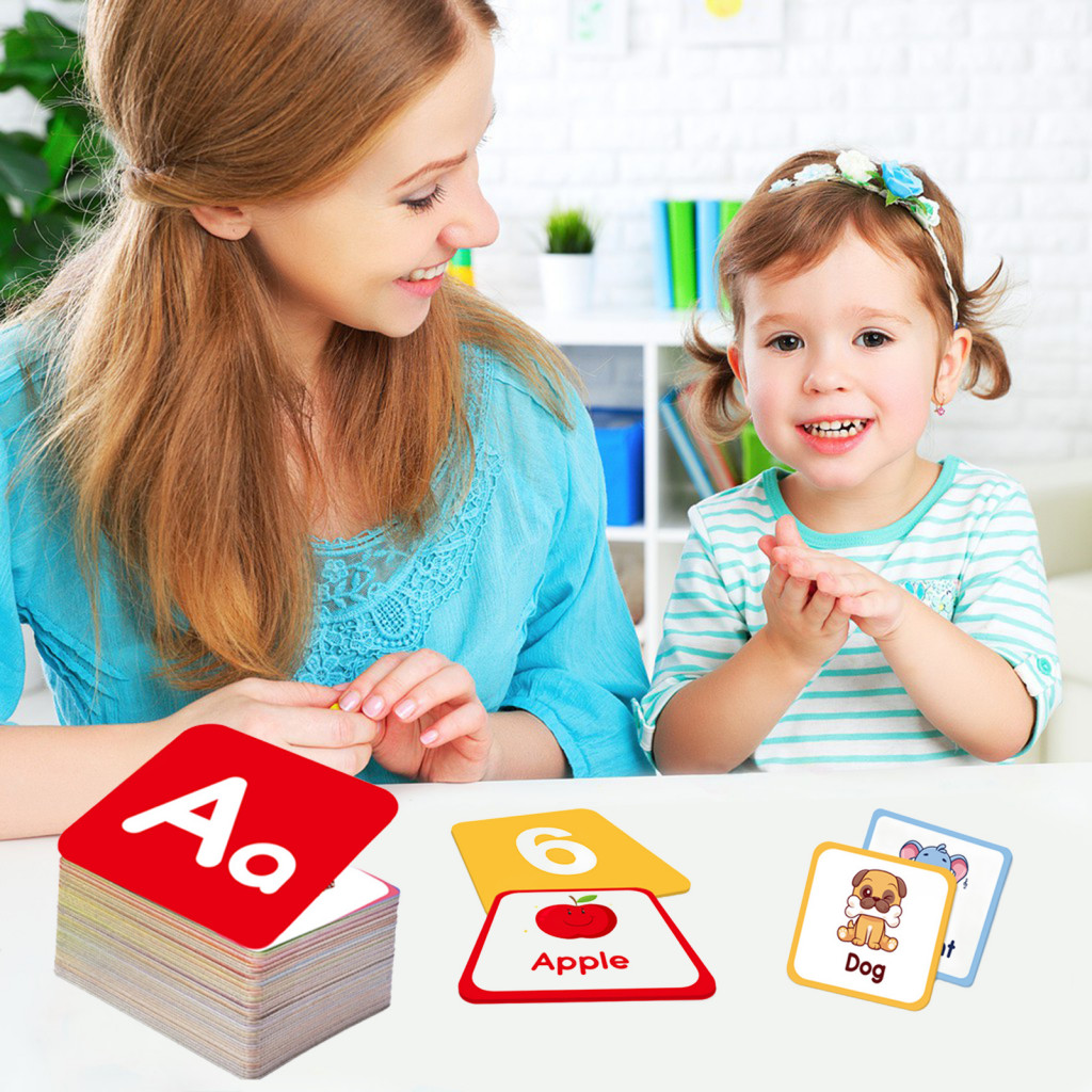Early Learning Flashcards 60pcs Kids Flash Cards Set for Preschool ...