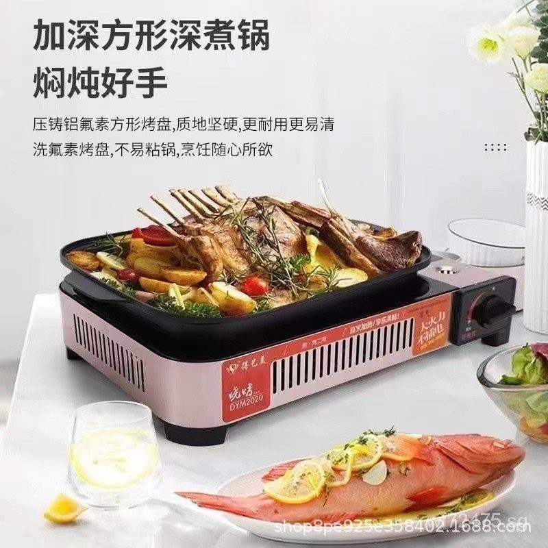 Grilled Fish Portable Gas Stove Outdoor Commercial Gas Furnace Paper ...