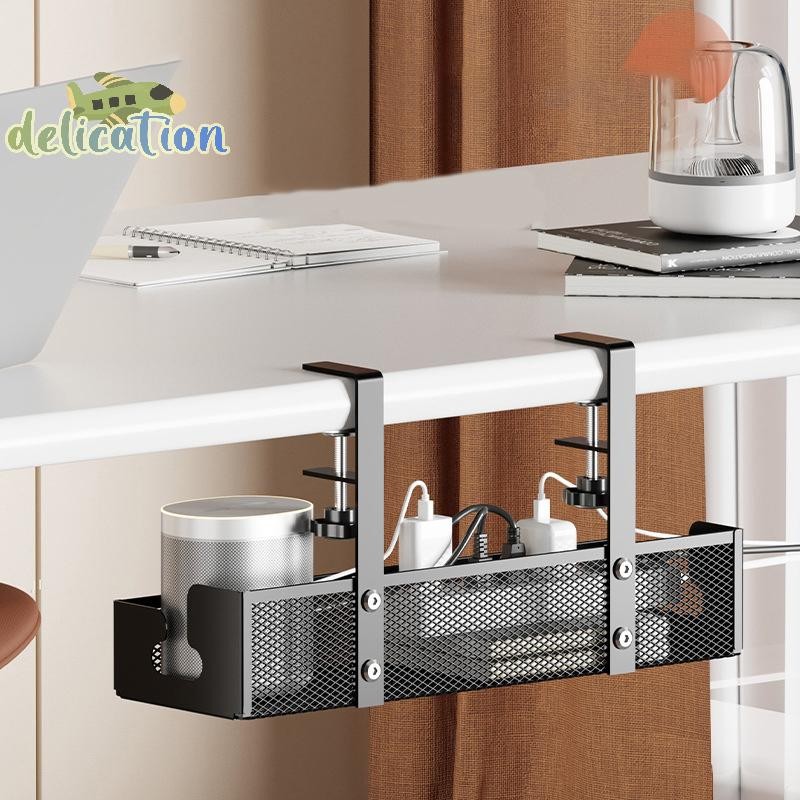[DelicationS] Wire Organizer Under Table Storage Rack Cable Management ...