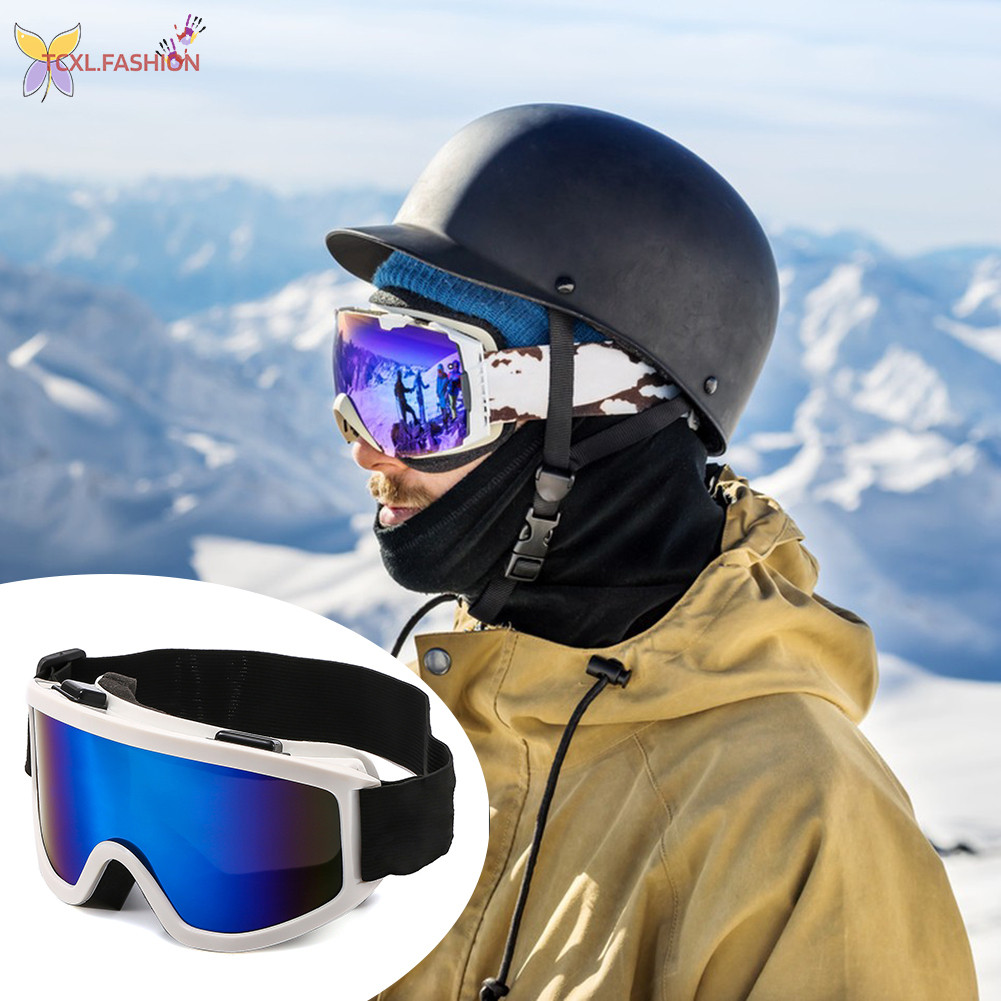 Anti-Fog Double Layer Colorful Ski Goggles Anti-Collision Anti-Glare ...