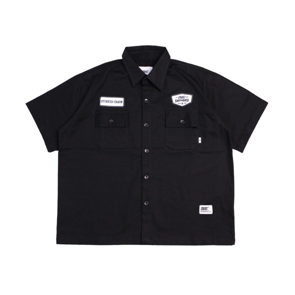 KEMEJA CROOZ STAY TRUE WORK SHIRT | SUPER HEAVYWEIGHT TWILL | OVERSIZED ...