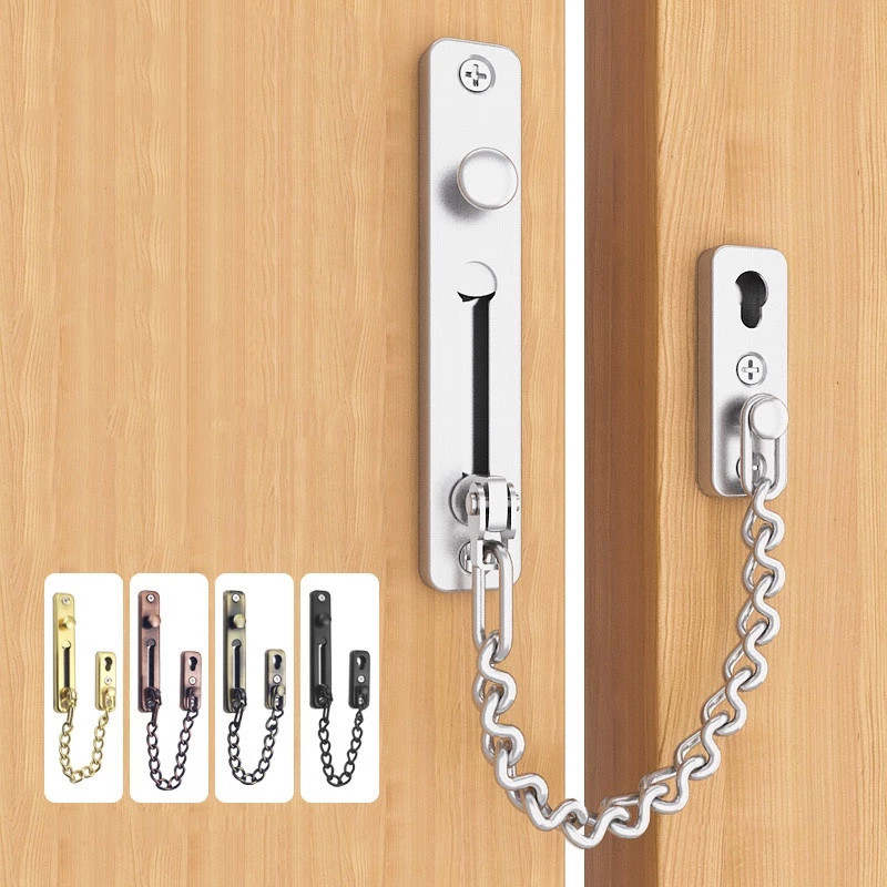Chain Lock 304 Stainless Steel Security Anti-theft Door Chain Latch ...