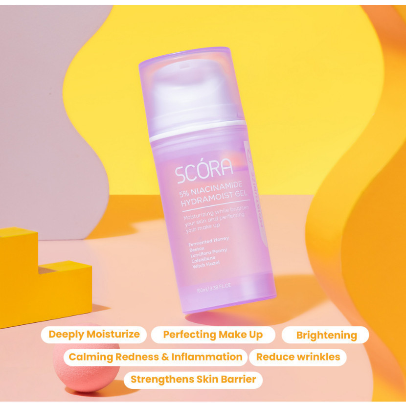 SCORA Moisturizer Gel 45ml 100ml / Face Wash Gentle / Merah Jingga Official - Gambar 2