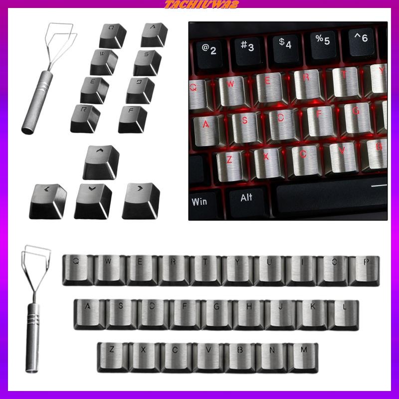 [Tachiuwa2] Stainless Steel Metal Keycaps Cross Axle Supports Backlight ...