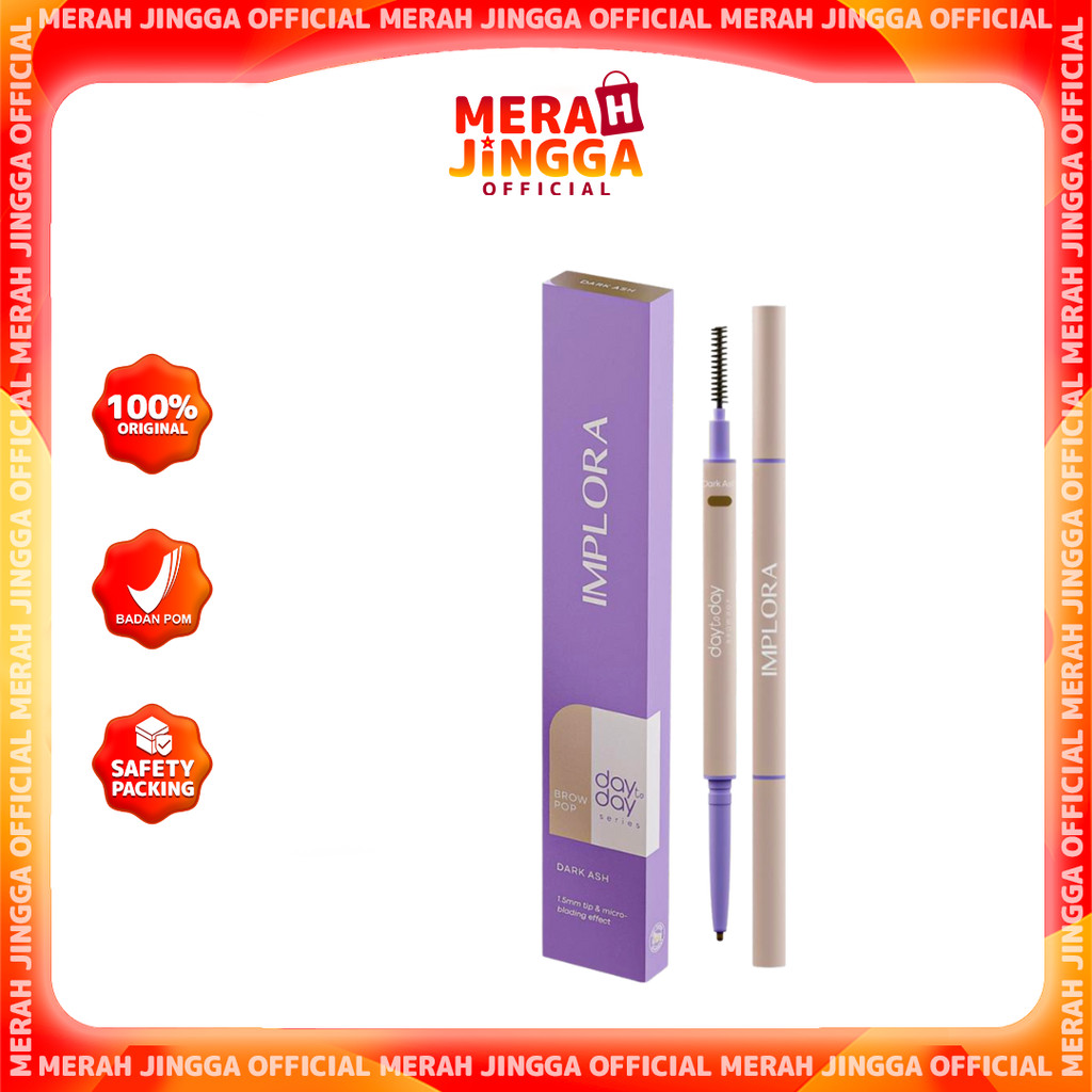 Implora Day To Day Series Brow Pop / Merah Jingga Official