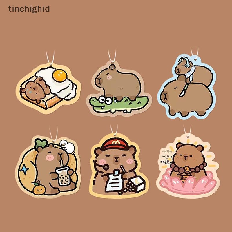 tinchighid Cartoon Capybara Car Interior Air Freshener Tablets Hanging ...