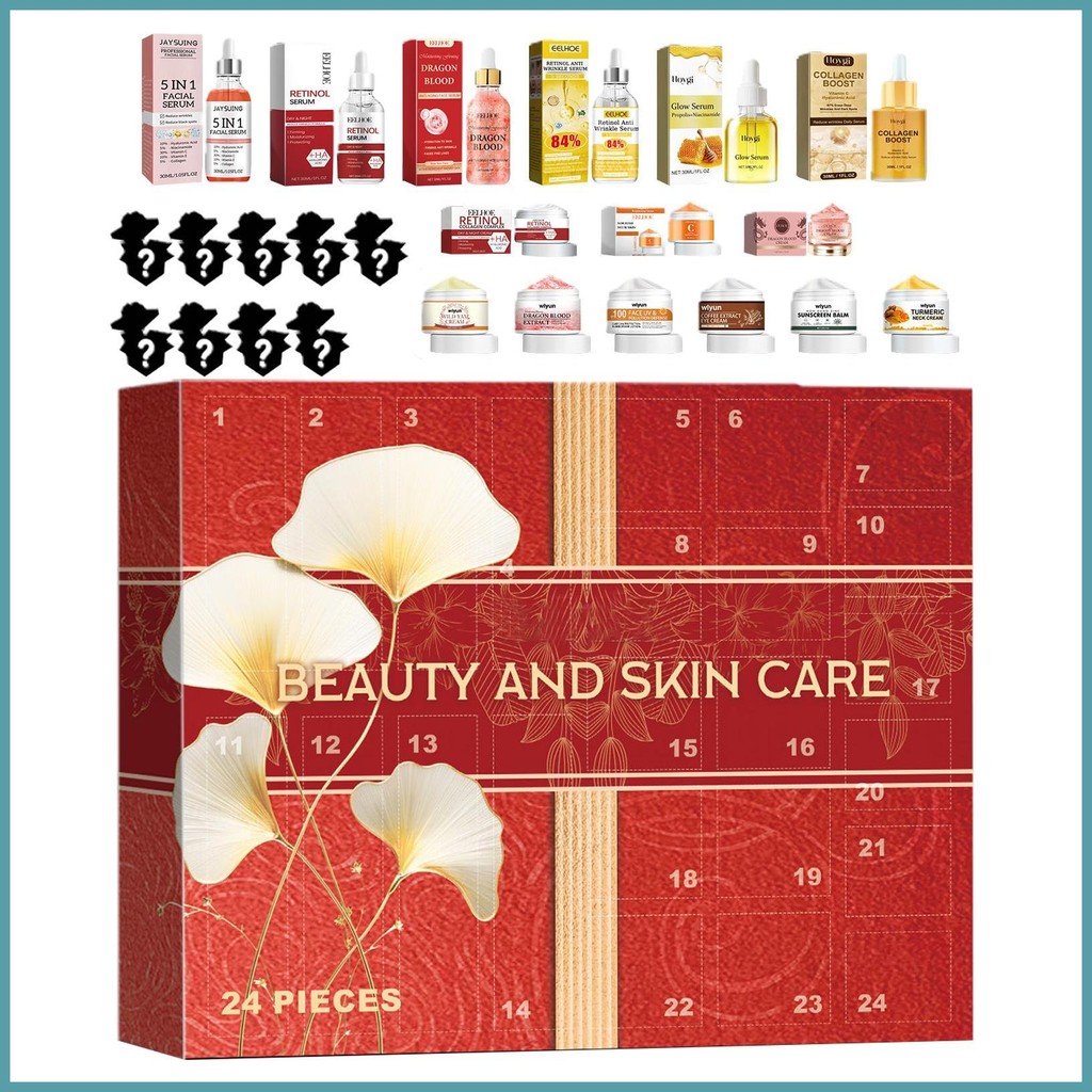 Advent Calendar Skincare 24 Days Christmas Countdown Calendars Skincare