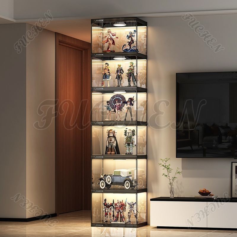 Display Cabinet Box Block Storage Imitation Acrylic Door with Plastic ...