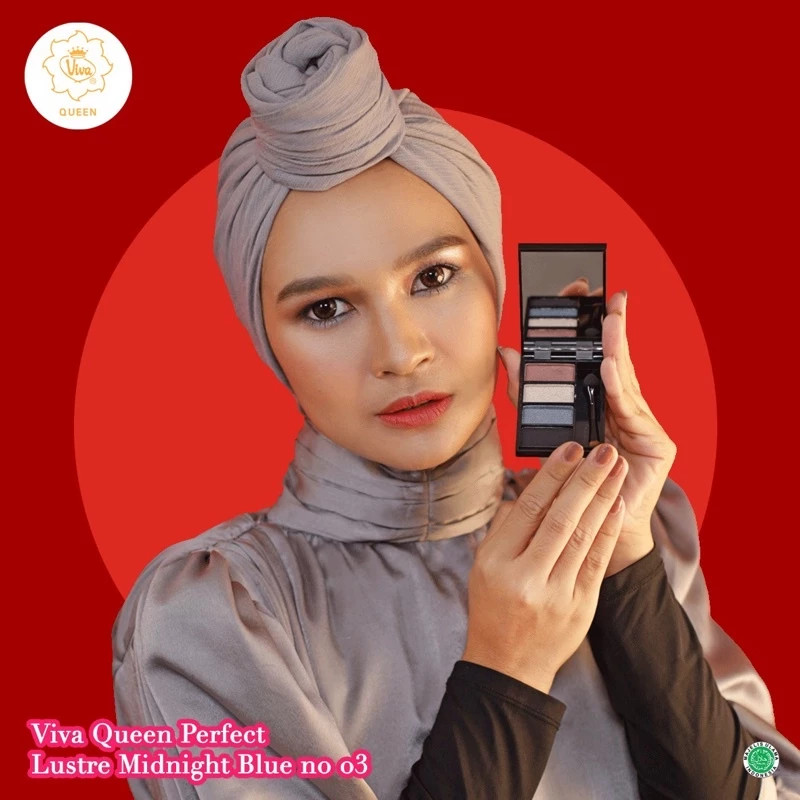 Viva Queen Perfect Lustre Eye Shadow - Eyeshadow - Perona Mata / Merah Jingga Official - Gambar 2