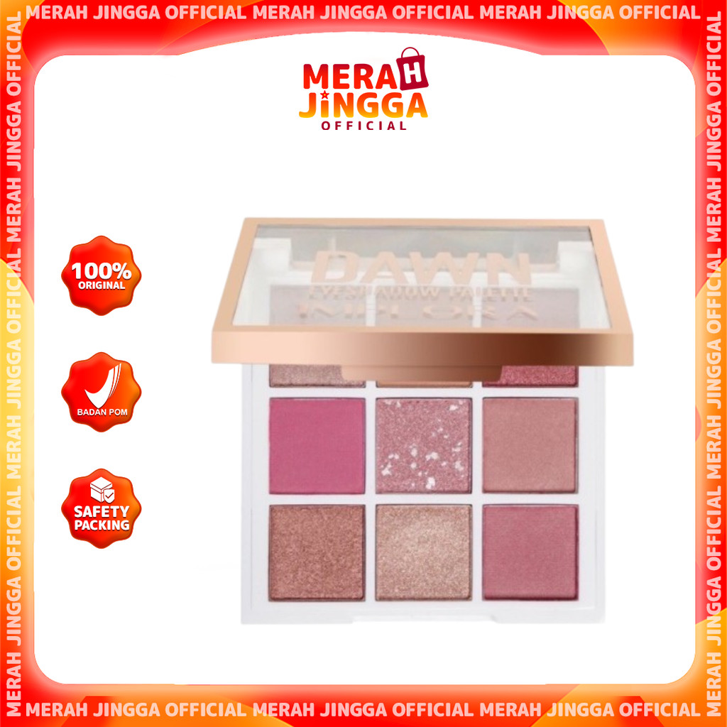 IMPLORA Eyeshadow Palette Dawn / Merah Jingga Official