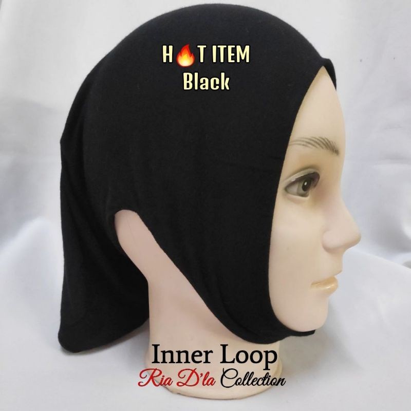 Anak tudung loop, inner loop, telinga terbuka, kain soft by ria dla ...