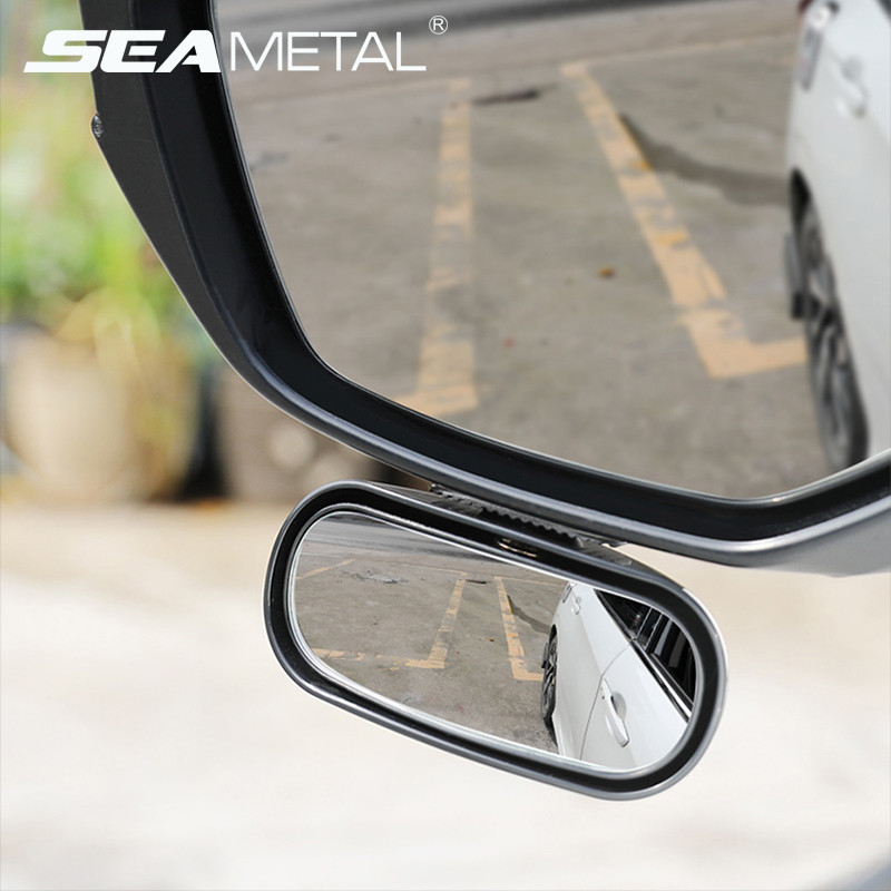 Car Side Rearview Mirror Blind Spot Mirror 360 ° Adjustable Wide-angle ...