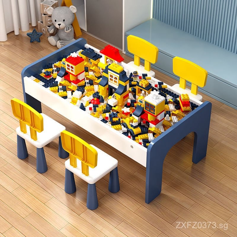 Solid Wood Building Blocks Large Particles Educational Assembly Game ...