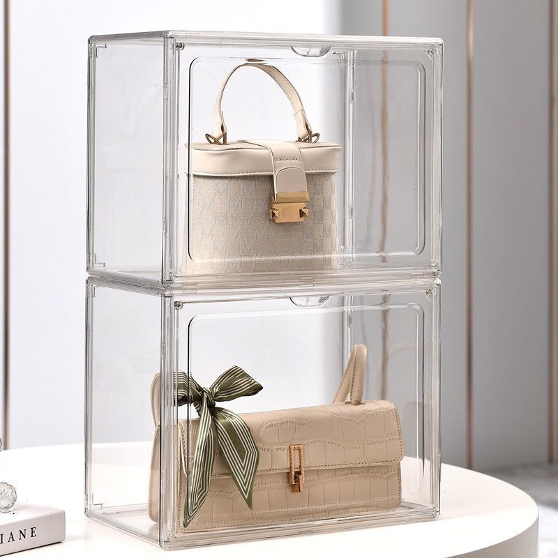Fully Transparent Album Storage Box Display Stand Magnetic PET High ...
