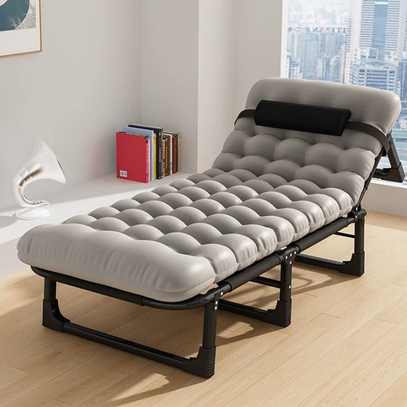 Folding Bed Foldable Recliner Bed Portable Lunch Break Bed Sleeping ...