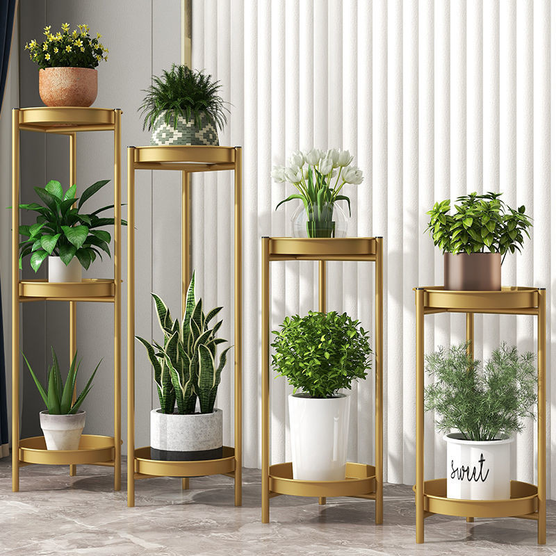 Flower Rack Indoor Home Flower Stand Floor-Standing Jardiniere Living ...
